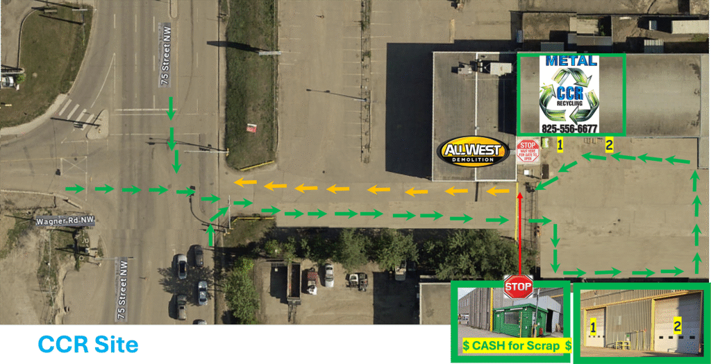 Over view of CCR recycling location